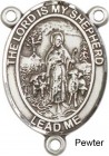 Lord is My Shepherd Rosary Centerpiece Sterling Silver or Pewter