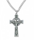 Men's Celtic Crucifix Pendant Sterling Silver or Pewter