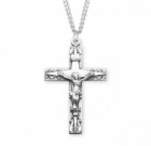 Men's Star on Cross Crucifix Necklace