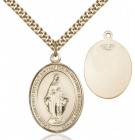 Oval Sterling Silver Miraculous Medal Necklace