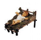 Natural Wood Cradle for 50 inch Infant Jesus
