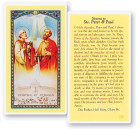 Novena To Sts Peter and Paul Laminated Prayer Card