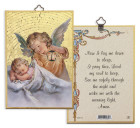 Now I Lay Me Down to Sleep Guardian Angel with Lamp 4x6 Mosaic Plaque