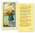 Oracion Del Chofer Laminated Spanish Prayer Card