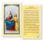 Orcion A Nuestra Senora Santa Ana Laminated Spanish Prayer Card