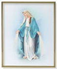 Our Lady of Grace in Blue 8x10 Gold Trim Plaque