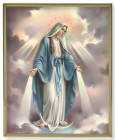 Our Lady of Grace Gold Trim Plaque - 2 Sizes