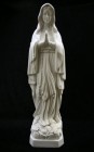 Our Lady of Lourdes Statue White Marble Composite - 27 1/2“
