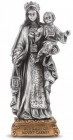 Our Lady of Mt Carmel Pewter Statue 4 Inch