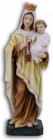 Our Lady of Mt. Carmel Statue, Hand Painted - 10 inch