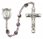 St. Gregory the Great Sterling Silver Heirloom Rosary Squared Crucifix