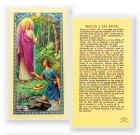 Oracion A San Rafel Laminated Spanish Prayer Card