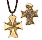 I Have Called You By Name Bronze Cross Pendant