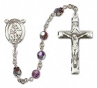 St. Giles Sterling Silver Heirloom Rosary Squared Crucifix