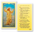 One Solitary Life Risen Christ Laminated Prayer Card