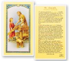 Daily Prayer To St. Joseph Laminated Prayer Card