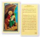 Oracion A San Marcos De Leon Laminated Spanish Prayer Card