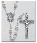 6mm Sterling Silver Bead Rosary in Sterling Silver