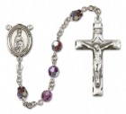 Our Lady of Fatima Sterling Silver Heirloom Rosary Squared Crucifix