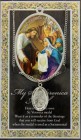 St. Veronica Medal in Pewter with Bi-Fold Prayer Card