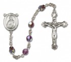 St. Gerard Sterling Silver Heirloom Rosary Fancy Crucifix