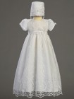 Sofia Embroidered Tulle Daylength Baptism Dress with Beadwork 