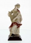 St. Cecilia Statue, Hand Painted Alabaster - 8 1/2"H