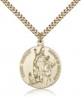 Round St. Hubert of Liege Patron of Hunting Medal