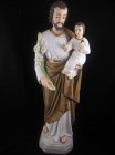 Saint Joseph with Child Statue Hand Painted Marble Composite - 25.75 inch