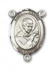 St. Robert Bellarmine Rosary Centerpiece Sterling Silver or Pewter