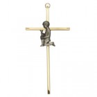 First Communion Boy's Brass Cross - 7 inch