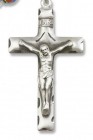 Square Edge Sterling Silver Rosary Crucifix