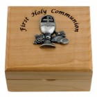 First Communion Maple Wood Keepsake Box  
