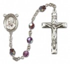 St. Luigi Orione Sterling Silver Heirloom Rosary Squared Crucifix