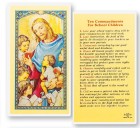Ten Commandments School Kids Laminated Prayer Card