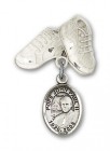 Baby Badge with Pope John Paul II Charm and Baby Boots Pin