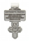 4-Way Cross Motorist's Prayer Visor Clip, Pewter - 2 1/4“H