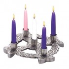 Advent Wreath Pewter Finish Celtic Knot 