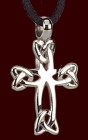 Stainless Steel Celtic Knot Cross Pendant - 1“ H