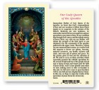 Our Lady Queen of The Apostles Laminated Prayer Card