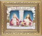 God Bless Our Home Sacred Hearts 8x10 Framed Print Under Glass