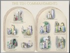Ten Commandments Large Poster - 27"W x 19"H