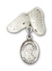 Pin Badge with St. Apollonia Charm and Baby Boots Pin