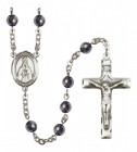 Men's St. Blaise Silver Plated Rosary