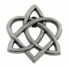 Celtic Trinity Heart Lapel Pin - 1“