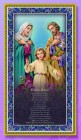 Holy Family Italian Prayer Plaque