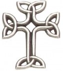 Celtic Knot Cross Lapel Pin - 1“ H
