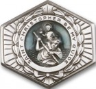 St. Christopher Hexagon Visor Clip