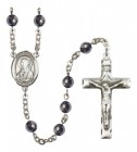 Men's St. Brigid of Ireland Silver Plated Rosary