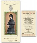St. Elizabeth Ann Seton Medal in Pewter with Prayer Card